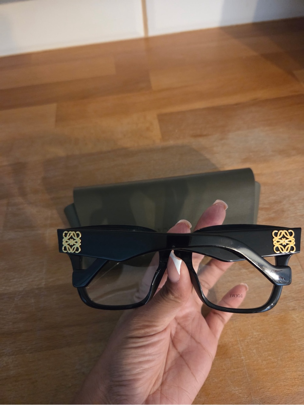 Loewe Square Sunglasses with Gold Accent